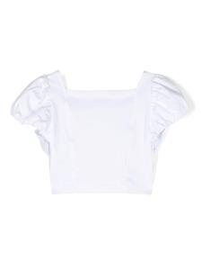 Monnalisa Shirt met ruches - Wit