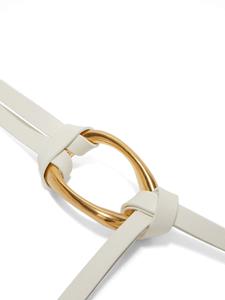 Jil Sander buckled leather belt - Wit