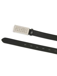 mm6maisonmargiela MM6 Maison Margiela Numeric Signature leren riem - Zwart