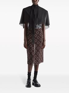 Prada Kokerrok met stippen - Paars