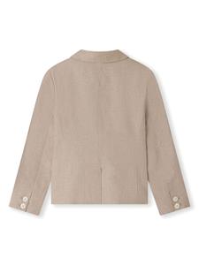 Bonpoint Blazer met enkele rij knopen - Beige
