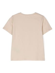 Balmain Kids logo-print cotton T-shirt - Beige