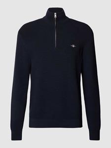Gant Rollkragenpullover Struktur Baumwoll Troyer