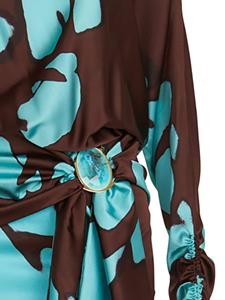Silvia Tcherassi Mallorca mini-jurk met abstracte print - Blauw