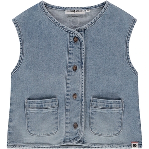 Stains & Stories-collectie Spijker gilet (blue denim)