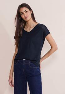 STREET ONE Shirttop, mit Spitzendetail