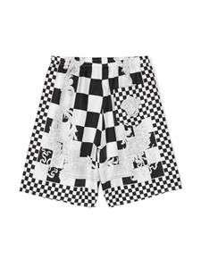 versacekids Versace Kids Zijden shorts met Medusa print - Zwart
