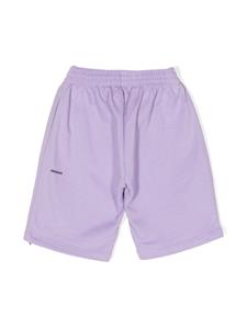 pangaiakids Pangaia Kids Katoenen trainingsshorts met tekst - Paars