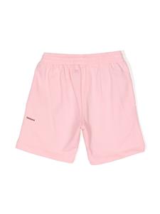 pangaiakids Pangaia Kids Katoenen trainingsshorts met tekst - Roze