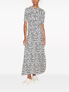 Rosetta Getty abstract-print maxi skirt - Zwart