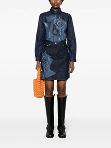 Kenzo Rok met roosprint - Blauw