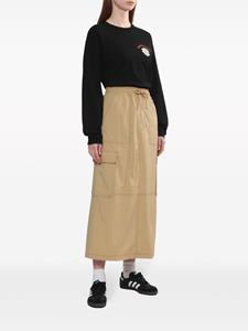 CHOCOOLATE Mini-rok met cargo zak - Beige