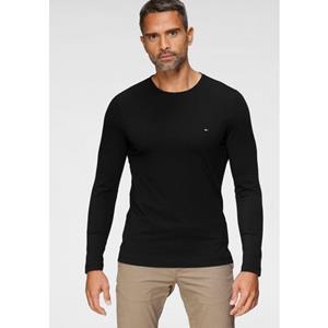 Tommy hilfiger T-shirt met lange mouwen,slim stretch model
