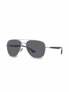 Ray-Ban Zonnebril met vierkant montuur - Zilver