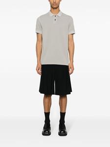 BOSS Piqué katoenen poloshirt met logo - Grijs
