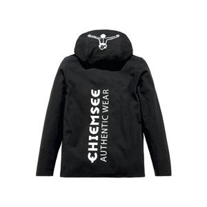 Chiemsee Capuchonshirt Langarmshirt met kapuchonprint Lange mouwen, basic pasvorm, bedrukt, van 100% katoen