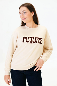 Clotsy Damen vegan Pullover Future Beige