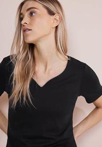STREET ONE T-Shirt QR shirt w.heart neckline shap