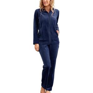 Damella Velour Plain Suit