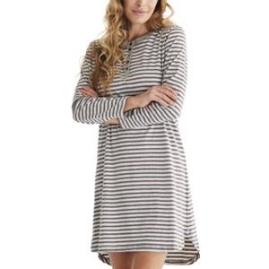 Damella Striped Long Sleeve Nightdress 