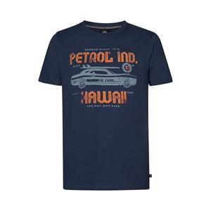 Petrol Industries - Heren Artwork T-shirt Stroll - Blauw