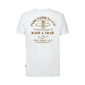 Petrol industries T-shirt met ronde hals en print