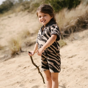 LEVV-collectie Korte broek sweat Myrie (aop grey animal)