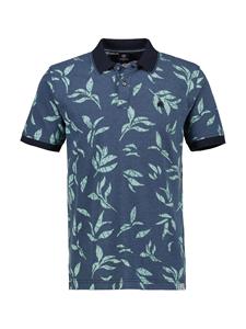 LERROS Poloshirt LERROS Poloshirt mit floralem Druck und abgesetzen Details