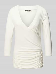 Lauren Ralph Lauren Shirt met lange mouwen in wikkellook, model 'ALAYJA'