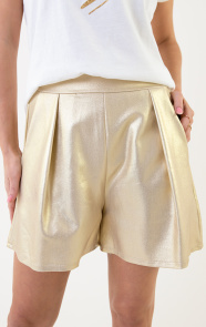 The Musthaves Golden Metallic Short Limited