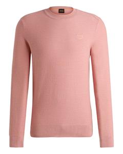 BOSS ORANGE Strickpullover Anion mit Label-Kontraststreifen innen am Ausschnitt