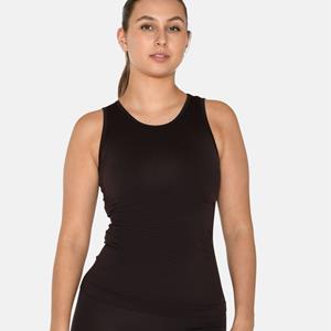 Zebdia Women Seamless Tank Top, Kleur: Zwart Bruin