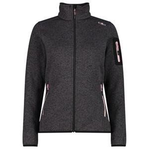 CMP  Women's Jacket Jacquard Knitted - Fleecevest, grijs/zwart