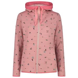 CMP - Women's Printed Stretch Jacket Fix Hood - Fleecevest, roze