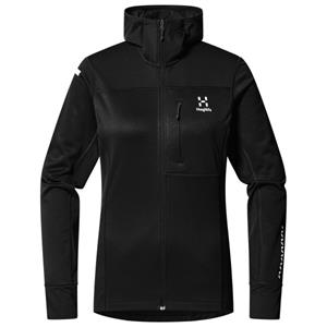 Haglöfs - Women's L.I.M Mid Multi Hood - Fleecevest, zwart