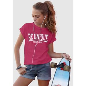 KIDSWORLD T-shirt Be unique - right now korte mouwen, bedrukt, ronde hals