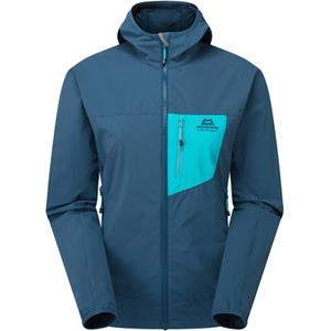 Mountain Equipment - Women's Echo Hooded Jacket - Softshelljack, blauw