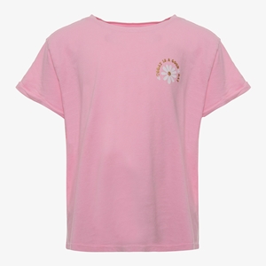 TwoDay meisjes T-shirt roze met backprint