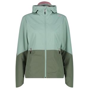 CMP  Women's Extralight Softshell Jacket w/ Fix Hood - Softshelljack, turkoois/olijfgroen