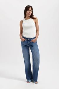 Kuyichi Damen vegan Jeans Lena Low Lose Rosebowl Blau