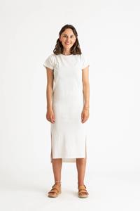 MATONA Damen vegan Tee Dress Chalk
