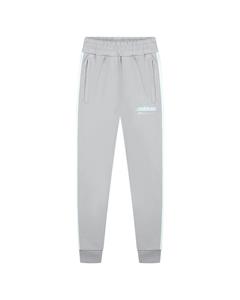 Malelions Sweat broek worldwide - Aqua grijs/mint