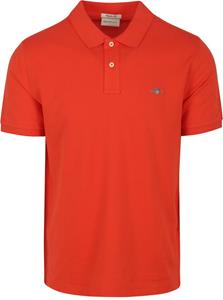T-shirt Gant Shield Piqué Poloshirt Rood