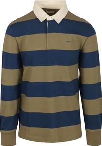 Gant Langarmshirt 2005132 Herren Gant Langarmshirt Heavy Rugger mit Blockstreifen