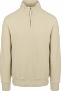 Gant Half Zip Trui Ecru