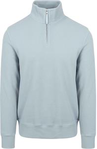 Gant Half Zip Trui Lichtblauw