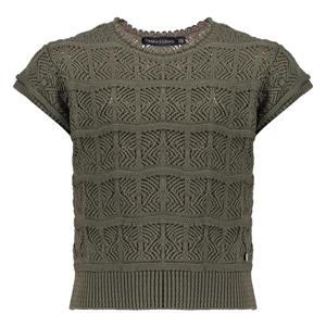 Frankie & Liberty Meisjes trui gebreid may fresh groen