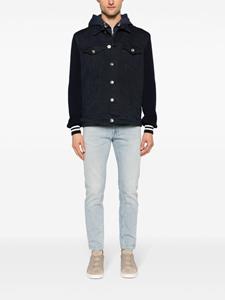 Eleventy Straight jeans met stonewashed-effect - Blauw