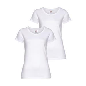 Fruit of the Loom Rundhalsshirt "Lady Fit Premium", (Packung, 2 tlg., 2er-Pack)