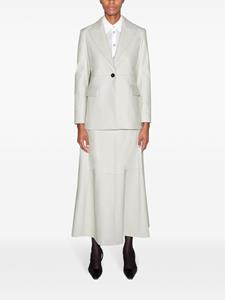rosettagetty Rosetta Getty Leren A-lijn rok - Beige